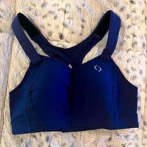 Brooks Juno Sports Bra Navy Black Size 34C